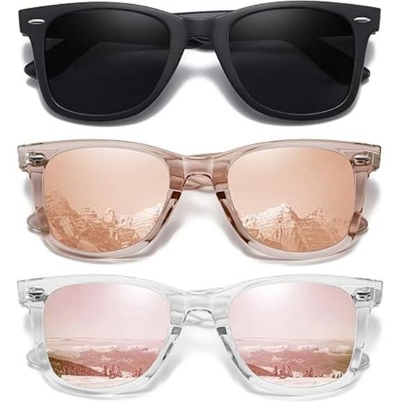 Retro Polarized Sunglasses for Women Men Classic Mirror Lens Driving - Picture 7 of 7